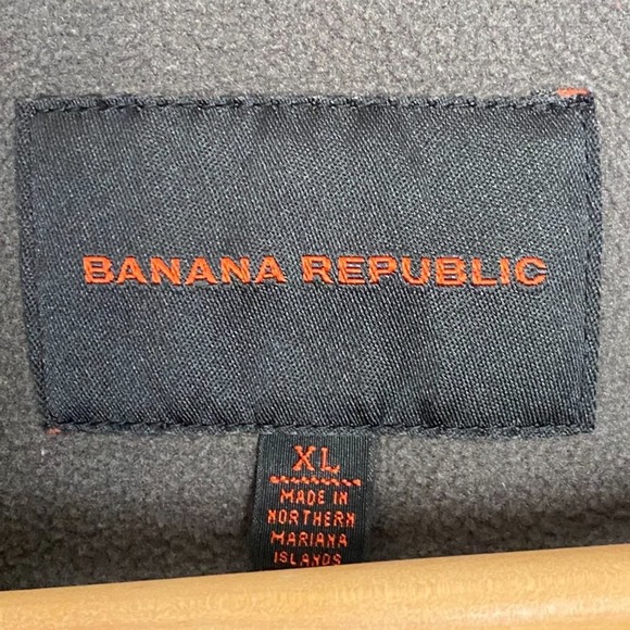 Banana Republic Mock Neck Pullover Sweatshirt Mens XL 1/4 Zip Zippered Pocket - Picture 8 of 10